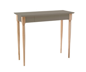 Biurko MAMO z Szufladą 85x40cm - Brązowy / Glina / Beige grey