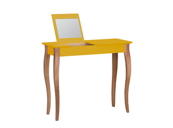 Toaletka LILLO z Lusterkiem 85x35cm Ciemna Cytryna