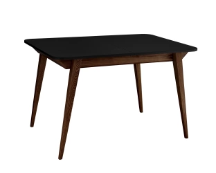 Rozkładany stół jadalniany Envelope BOLD 120x80cm Czarny, Orzech