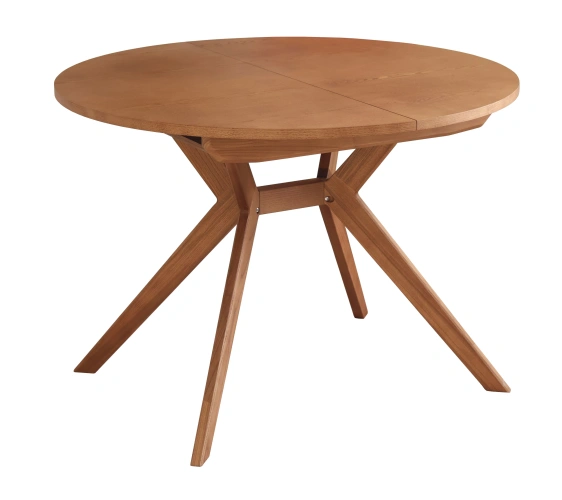 Okrągły rozkładany stół jadalniany 120cm Biju Dąb