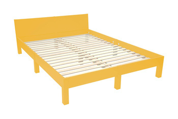 Łóżko DABI SUPER KING 200cm x 220cm Żółty (Ciemna Cytryna)