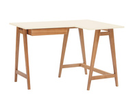 Biurko narożne LUKA 115cm x 85cm Wapień Dąb PRAWE