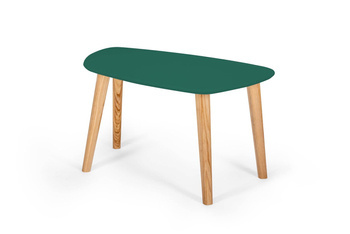Stolik Kawowy Endocarp 68x41x40cm - Zielony Butelkowy / Jesion