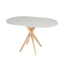 Stół Owalny JUBI Racetrack 75x100cm Jasnoszary