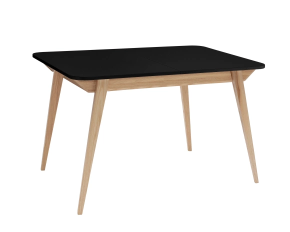 Rozkładany stół jadalniany Envelope BOLD 120x80cm Czarny, Jesion