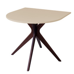 Stół Półowalny JUBI Racetrack 90x90cm Orzech Kawa z Mlekiem