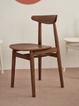 Drewniane krzesło do jadalni Biju Jesion | bejca orzech