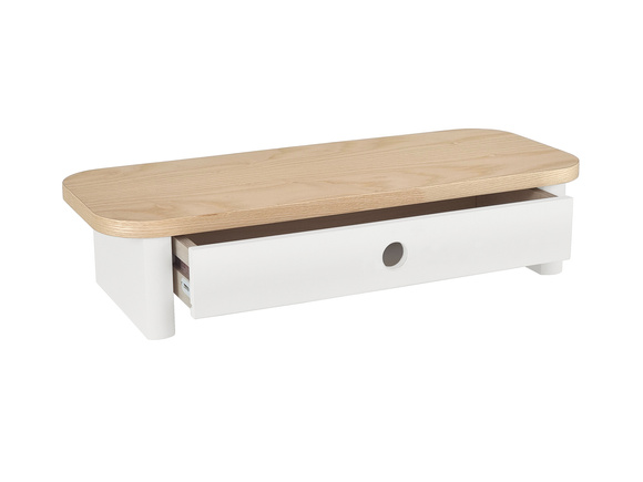 Podstawka Pod Laptopa z Szufladą JUBI 60cm Jesion Biała