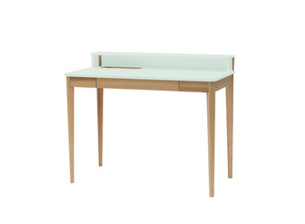 Biurko ASHME Jesionowe 110x56x75cm – Ulotny Miętowy