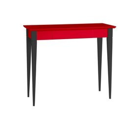 Biurko MIMO z Szufladą - 85x40cm Czarne Nogi / Czerwone