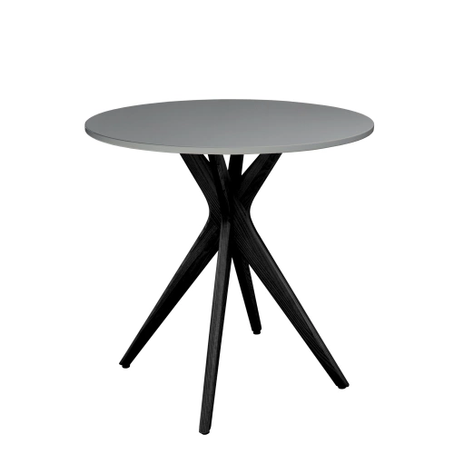 Okrągły Stół Jadalniany JUBI śr. 60cm Ciemnoszary | Nogi Czarne