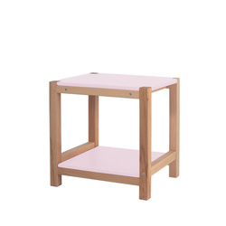 Stolik Pomocnik Stołek TRIVENTI Różowy
