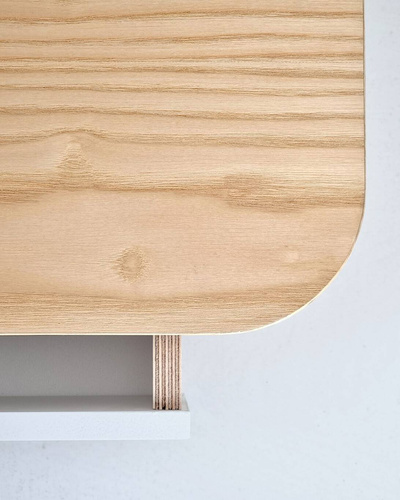 Podstawka Pod Laptopa z Szufladą JUBI 60cm Jesion Biała