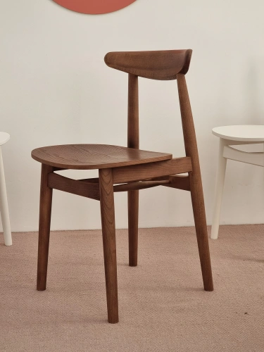 Drewniane krzesło do jadalni Biju Jesion | bejca orzech