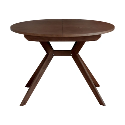 Okrągły rozkładany stół jadalniany 110cm Biju Orzech