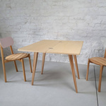 Konsola ENVELOPE Rozkładana 45x90cm blat czarny, czarne nogi