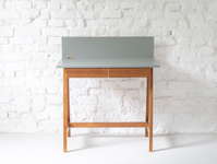 Biurko LUKA 85x50cm z Szufladą Dąb Zielony Butelkowy