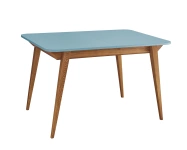 Rozkładany stół jadalniany Envelope BOLD 120x80cm Delikatny Niebieski, Dąb