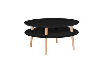 Stolik Kawowy UFO śr. 70cm wys. 35cm Czarny