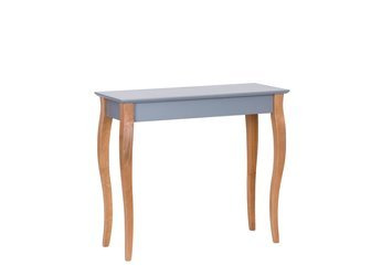 Konsola LILLO 85x35cm  Białe Nogi / Ciemnoszara