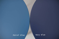 Stolik Kawowy UFO śr. 70cm wys. 45cm - Petrol Blue