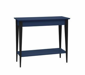 Konsola MIMO z Półką 105x35cm - Czarne Nogi / Granatowa