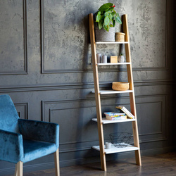 Regał Drabinka ASHME 45x35x180cm - Biała