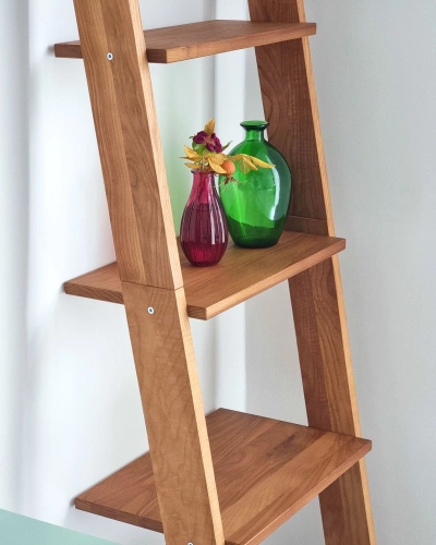 Regał Drabinka ASHME 45x35x180cm Biały Jesion