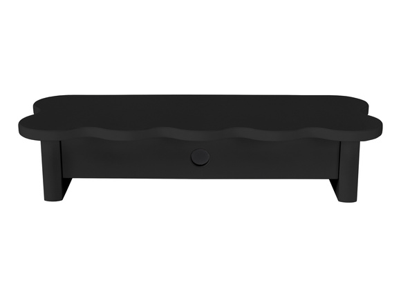 Podstawka Pod Monitor z Szufladą FLOWER 60cm Czarna