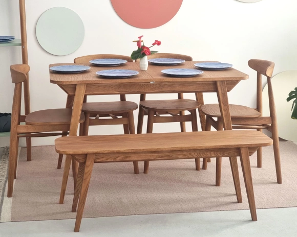 Rozkładany stół jadalniany Envelope BOLD 120x80cm Orzech