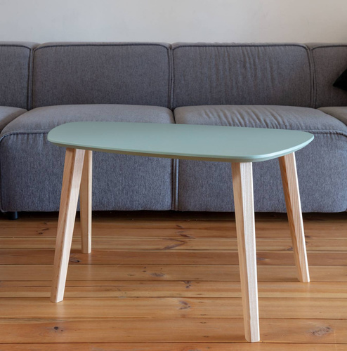 Stolik Kawowy Endocarp 110x66x45cm - Bobrza Glina / Jesion