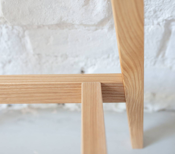 Biurko Jesionowe LUKA 85x50cm z Szufladą Szałwiowe