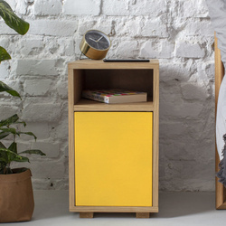 Wąska Szafka Nocna SLIM 30cm x 40cm Ciemna Cytryna