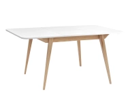 Rozkładany stół jadalniany Envelope BOLD 120x80cm Biały, Jesion
