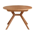 Okrągły rozkładany stół jadalniany 120cm Biju Dąb