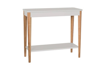 Konsola Jesionowa ASHME 85x35cm - Jasnoszara