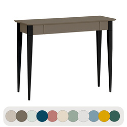 Biurko MIMO z Szufladą 105x40cm Czarne Nogi Bobrza Glina