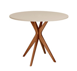 Mały Okrągły Stół JUBI śr. 70cm Dąb Kawa z Mlekiem