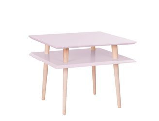 Stolik Kawowy SQUARE 55x55x45cm - Różowy
