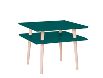 SQUARE Coffee Table 55x55x45cm Zielony Butelkowy