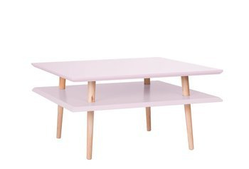 Stolik Kawowy SQUARE 68x68x35cm - Różowy