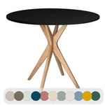 Mały Okrągły Stół JUBI śr. 70cm Czarny 