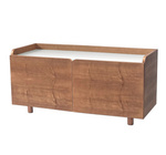 Szafka RTV pod Telewizor Gramofon DABI 110x42cm Dąb Biała