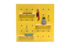USZKODZONY Pegboard Organizer TRIVENTI 60x60cm - Żółty