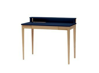 Biurko ASHME Jesionowe 110x56x75cm - Granatowe