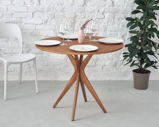 Mały Okrągły Stół JUBI śr. 60cm Dąb