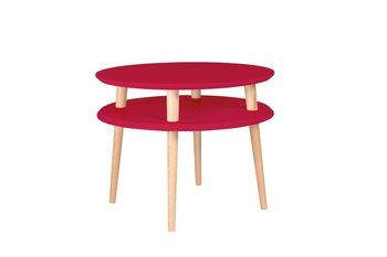 Stolik Kawowy UFO śr. 57cm wys. 45cm - Czerwony