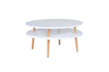Stolik Kawowy UFO śr. 70cm wys. 35cm Biały