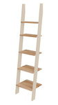 Regał Drabinka ASHME 45x35x180cm - Jesionowe Półki / Kawa z Mlekiem