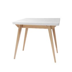 Stół ENVELOPE Rozkładany 90x65cm Biały Jesion